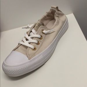 Creme converse all star shore line slip
